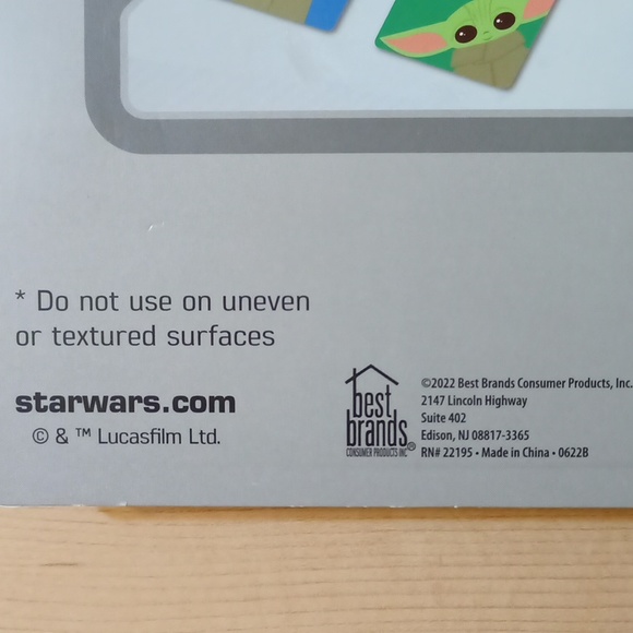 Star Wars Mandalorian Grogu Non Slip Bath Tub Shower Treads Stickers 5 pk - Picture 4 of 7